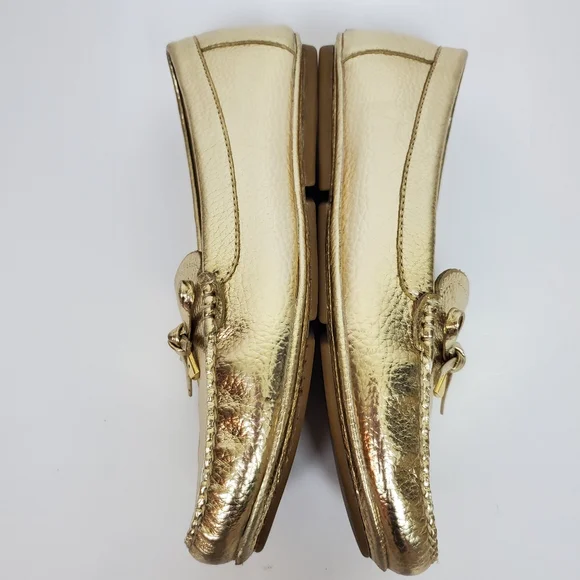 MICHAEL KORS Juliette Loafer Driving Moc Metallic Gold - Picture 6 of 12